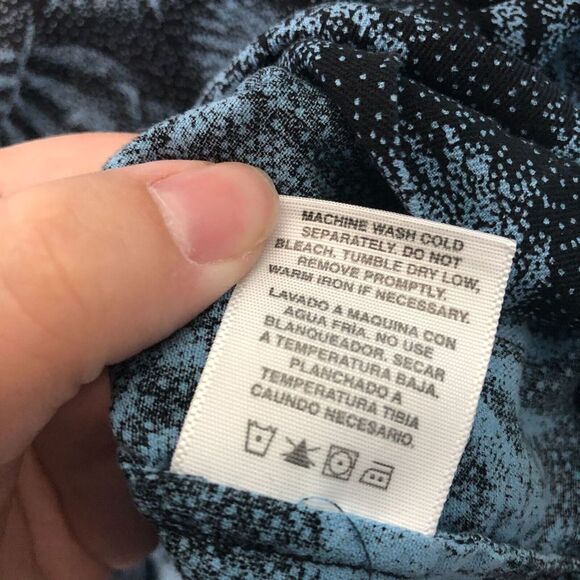 Nat Nast Shirt Mens Large Blue Hawaiian Camp Palm Fonds Casual Button Down - Picture 7 of 7